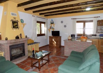 The living area at Casa Benisalte, Órgiva
