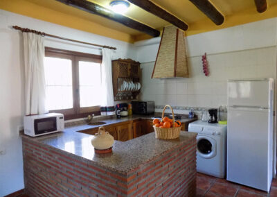 The kitchen at Casa Benisalte, Órgiva