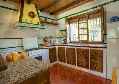 The kitchen at Casa Buganvilla, Órgiva