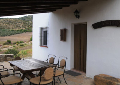 The patio & alfresco dining area at Casa de la Monja, Villanueva de la Concepción