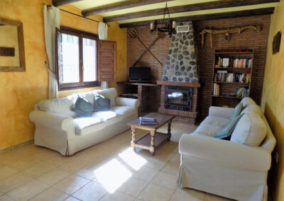 The living area at Casa El Valle, Órgiva