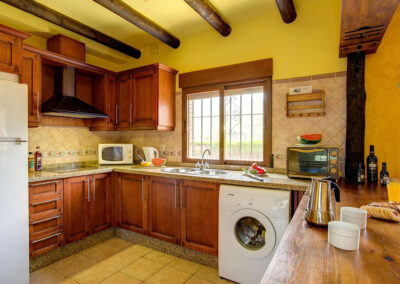 The kitchen at Casa El Valle, Órgiva