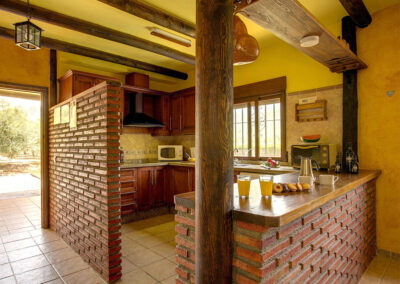 The kitchen at Casa El Valle, Órgiva