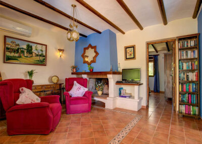 The living area at Casa Encantadora, Órgiva