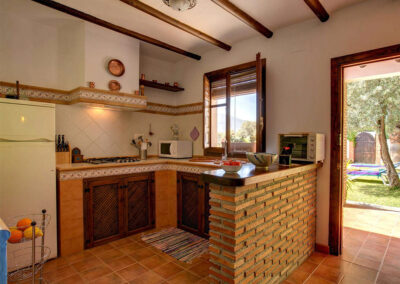 The kitchen at Casa Encantadora, Órgiva