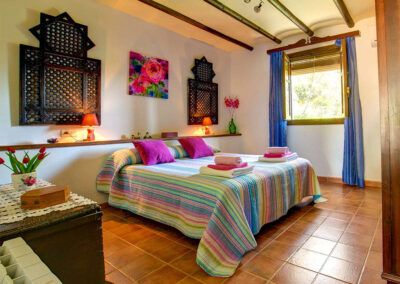 The bedroom at Casa Encantadora, Órgiva