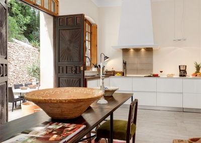 The kitchen at Casa Feliz, Frigiliana