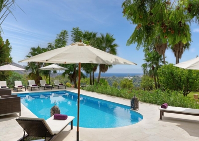The swimming pool at Casa Feliz, Frigiliana