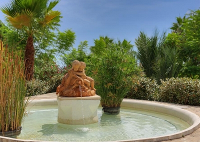 The pond & fountain at Casa Feliz, Frigiliana