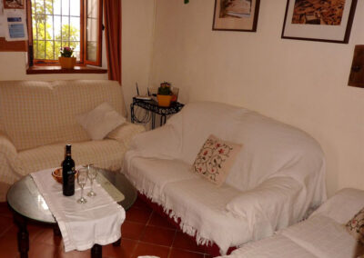 The living area at Casa La Palmera, Arroyo Coche