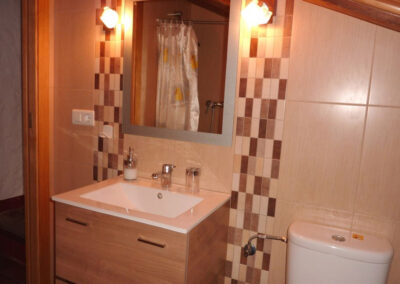 The shower room at Casa La Palmera, Arroyo Coche