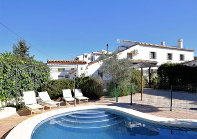 The swimming pool at Casa La Palmera, Arroyo Coche