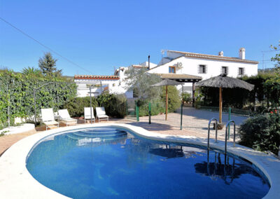 The swimming pool at Casa La Palmera, Arroyo Coche