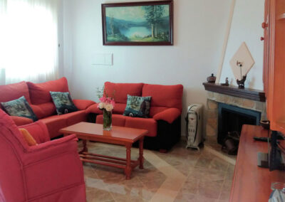 The living area at Casa Los Lirios, Villanueva de la Concepción