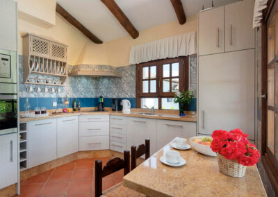 The kitchen at Casa Maria, Ronda