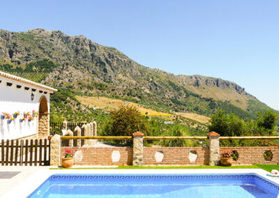 The swimming pool & panoramic views at Casa Montaña, Gaidovar