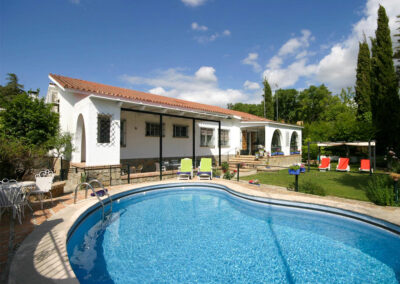 The swimming pool & garden at Casa Rilke, Ronda