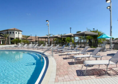 The resort swimming pool at Championsgate, Davenport