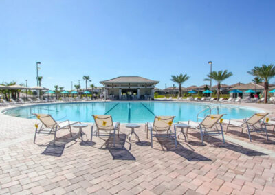 The resort swimming pool at Championsgate, Davenport