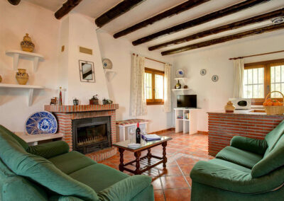 The living area at Cortijo Las Gallinas, Órgiva
