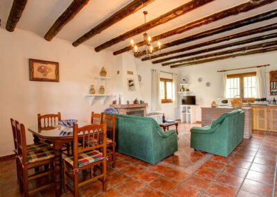 The dining area at Cortijo Las Gallinas, Órgiva