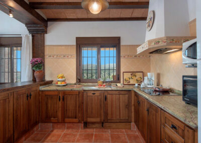 The kitchen at El Huertecillo, El Gastor