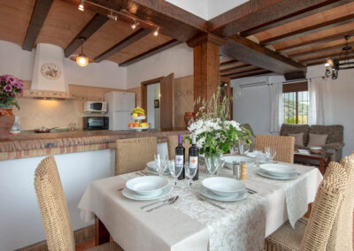 The dining area at El Huertecillo, El Gastor
