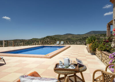 The swimming pool at El Huertecillo, El Gastor