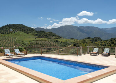The swimming pool at El Huertecillo, El Gastor