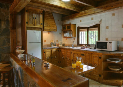 The kitchen at El Nogal, Ronda