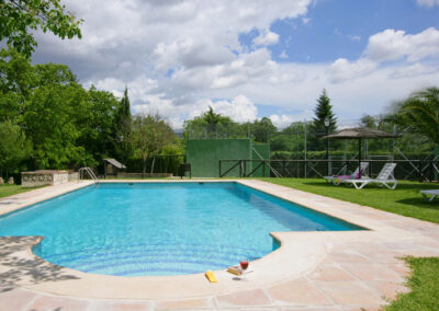 The swimming pool at El Nogal, Ronda
