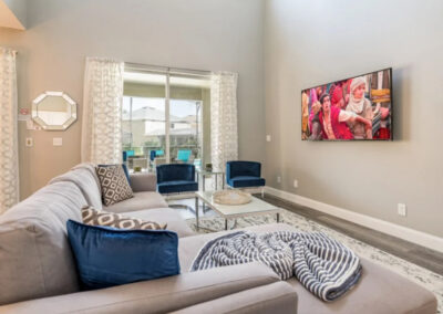 The living area at Emerald Island Resort 18, Kissimmee