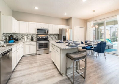 The kitchen at Emerald Island Resort 18, Kissimmee