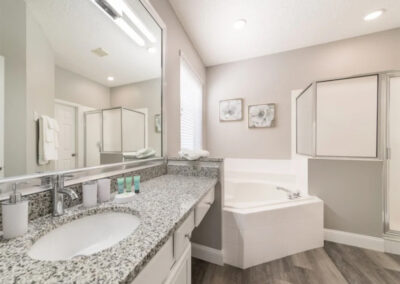 Bedroom #1 en-suite at Emerald Island Resort 18, Kissimmee