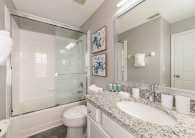 Bedroom #4 & #5 adjacent bathroom at Emerald Island Resort 18, Kissimmee