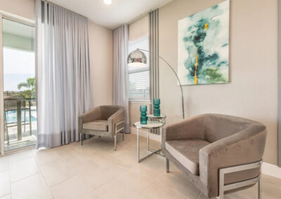 The living area at Encore Resort 443, Kissimmee
