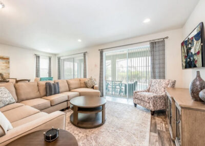 The living area at Encore Resort 597, Kissimmee