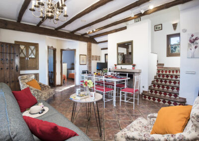 The living area at Hacienda Los Olivos, Ronda