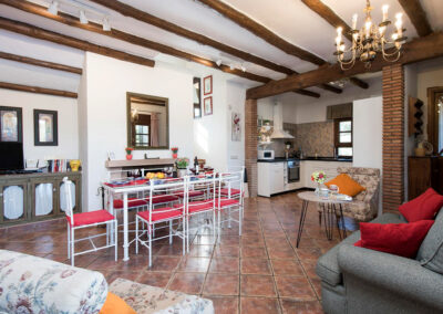 The living area at Hacienda Los Olivos, Ronda
