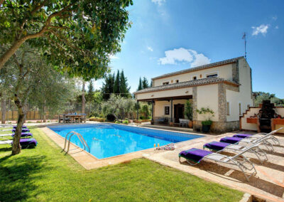 The swimming pool at Hacienda Los Olivos, Ronda