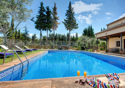The swimming pool at Hacienda Los Olivos, Ronda