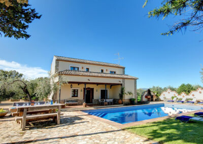 The sun terrace & swimming pool at Hacienda Los Olivos, Ronda