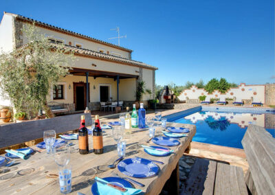 The sun terrace at Hacienda Los Olivos, Ronda