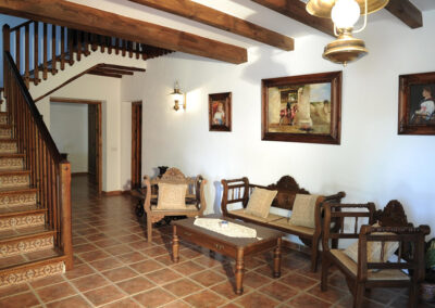 The entrance area at Huerta Atienza, Montecorto