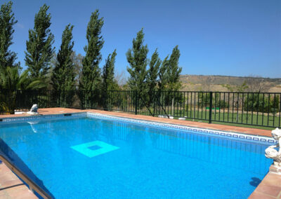 The swimming pool at Huerta Atienza, Montecorto