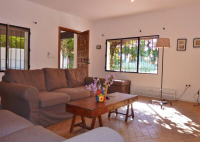 The living area of villa #1 at La Abadesa, Nueva Andalucía
