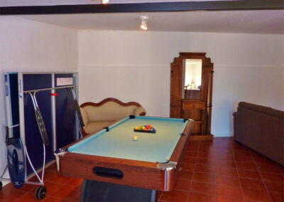 The games room at La Abadesa, Nueva Andalucía