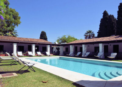 The swimming pool at La Abadesa, Nueva Andalucía