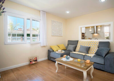 The living area at La Alegria, Órgiva