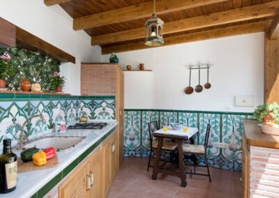 The outdoor kitchen & barbecue area at La Alegria, Órgiva